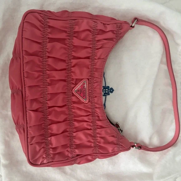 Prada Hobo Tessuto Gaufre with Saffiano - Picture 2 of 10